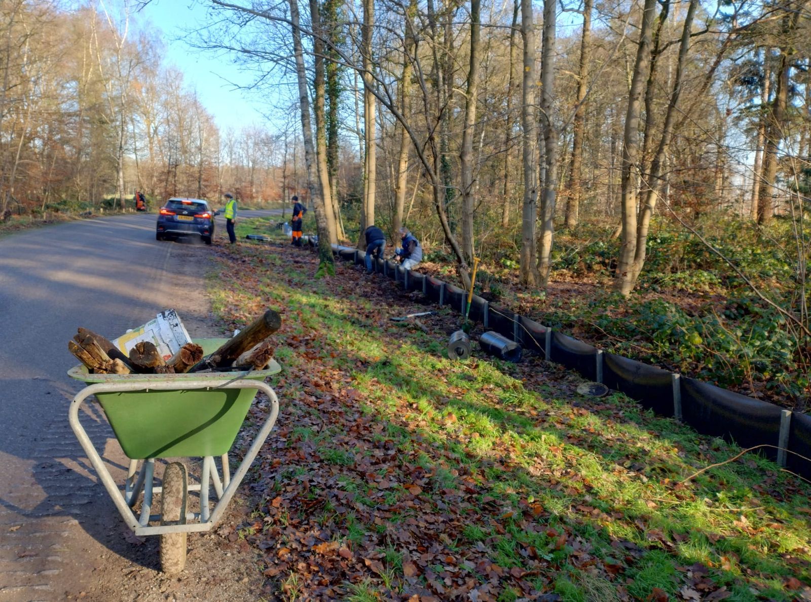 Anti wortelscherm HDPE 2mm - 25x0,5m - foto's 2